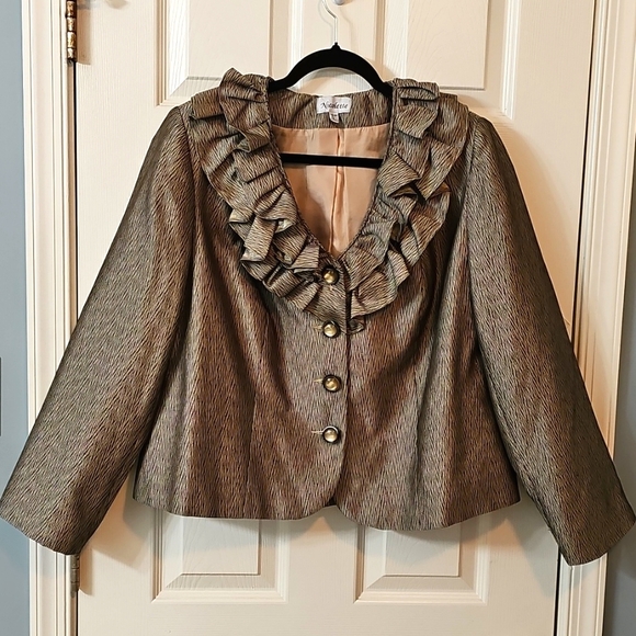 Nicolette Ruffled Blazer Jacket Elegant Wear Office Wear Career Minimalist - Picture 5 of 16